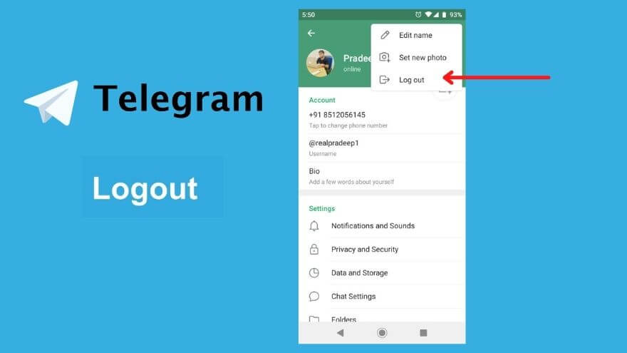 How to Logout Telegram Web From Phone