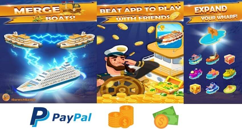 Paypal Money Making Games 2022  : Merge Boats 