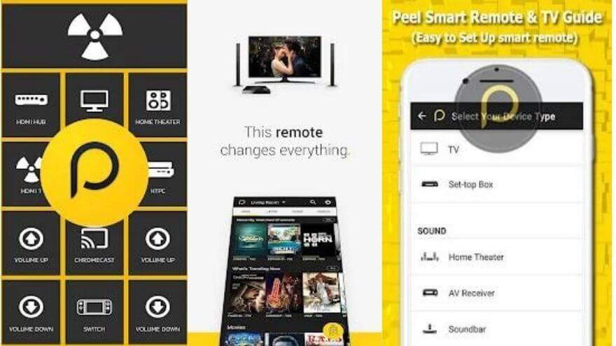 TV Remote Apps:  Peel Universal Smart TV Remote Control