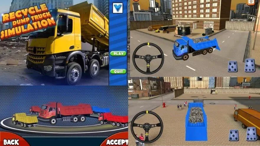 Best Truck Driving Games For Android 2022: Recycle Dump Truck Simulation