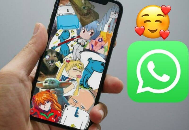 how to add a sticker in Whatsapp Story