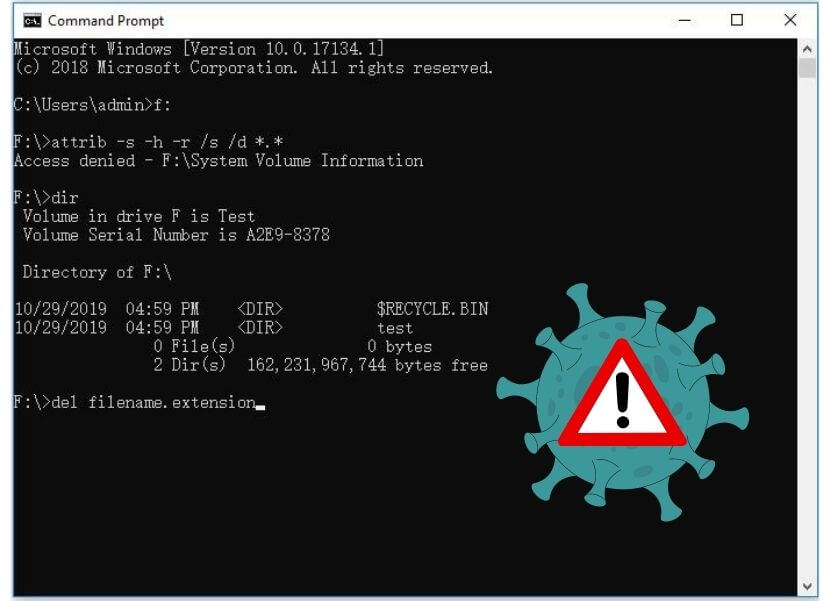 How to Remove Virus with CMD Second 1