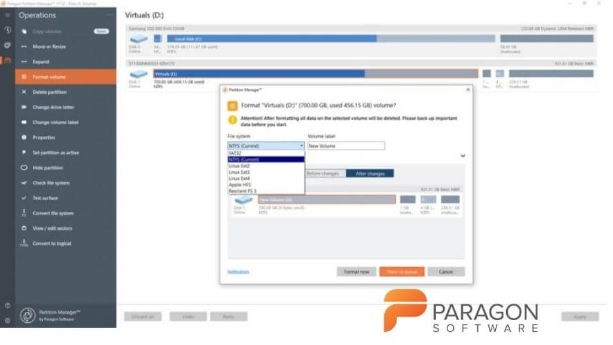 Best Free Disk Partition Software: Paragon Partition Manager