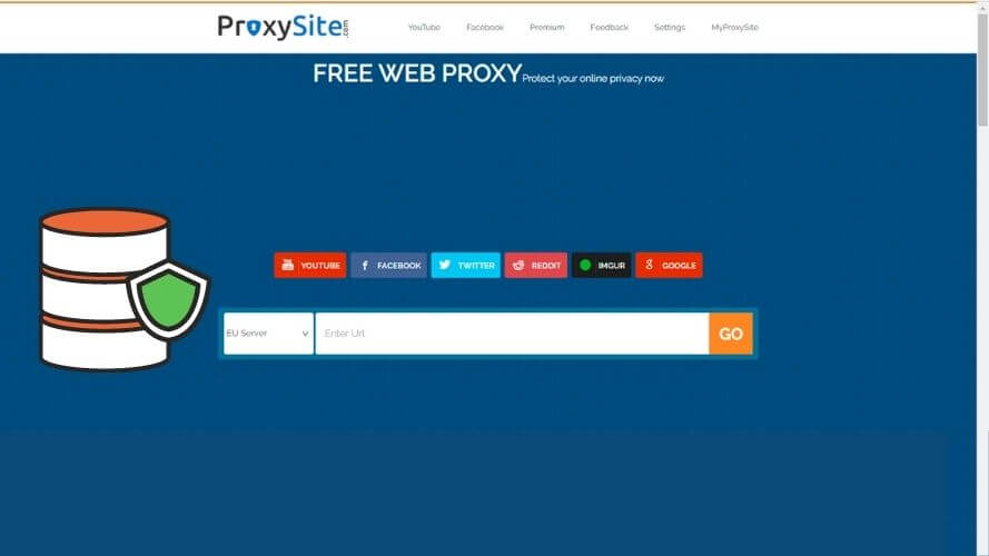 Best Free Proxy Website: Proxysite 