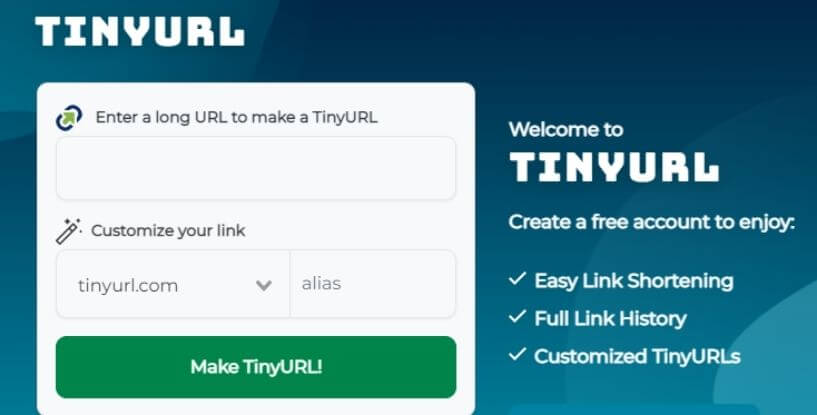 TinyURL.com shorten that long URL into a tiny URL 1