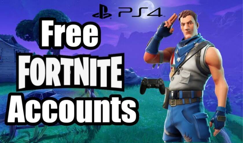 free fortnite accounts email and password ps4