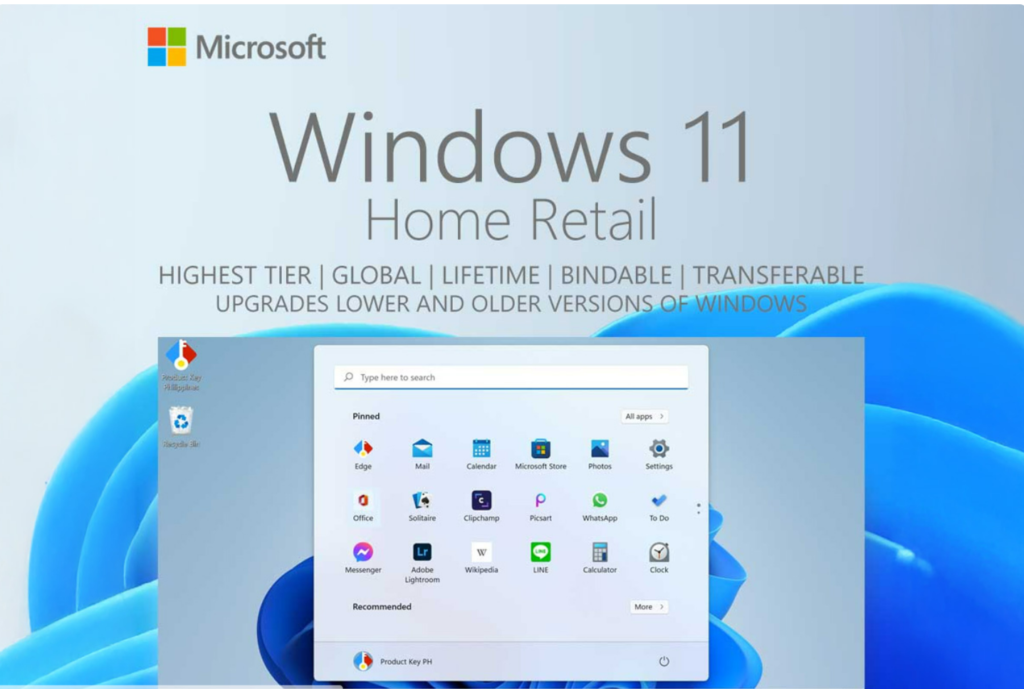 List of the latest Windows 11 Home product keys.
