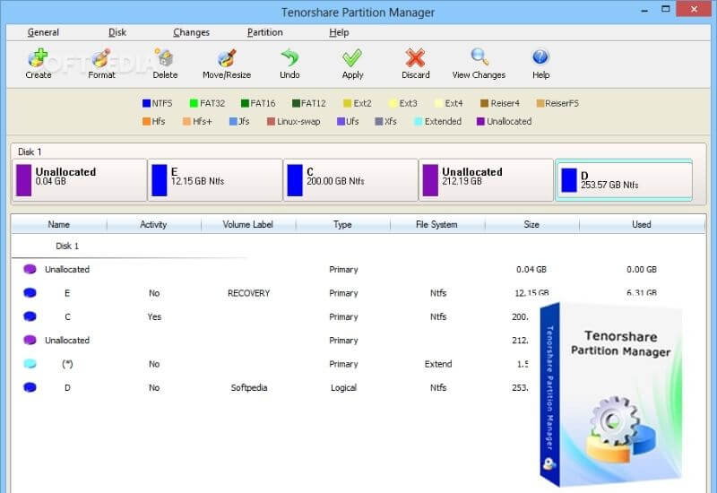 Best Free Disk Partition Software: Tenorshare Partition Manager