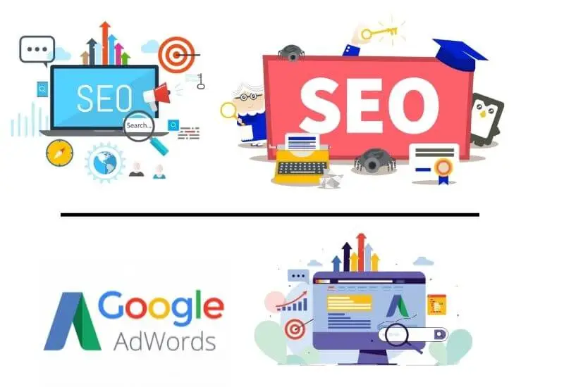 SEO and Google AdWords: difference between