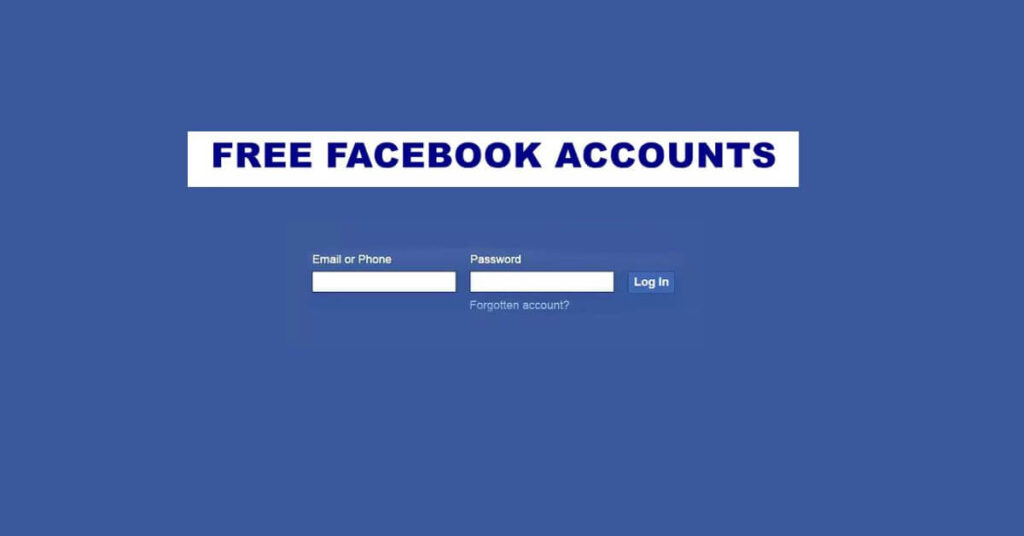 Free Facebook Accounts