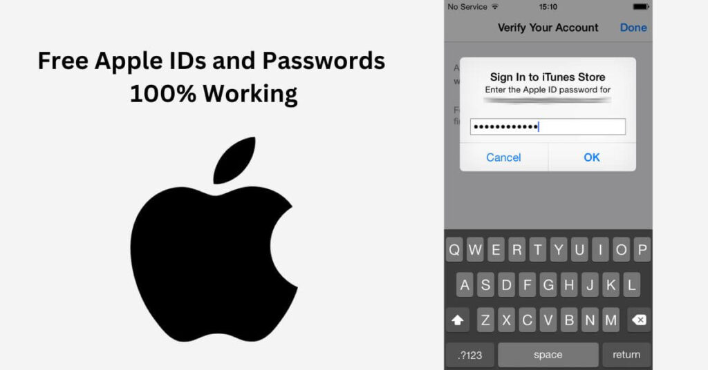 Free Apple IDs and Passwords - 100% Working