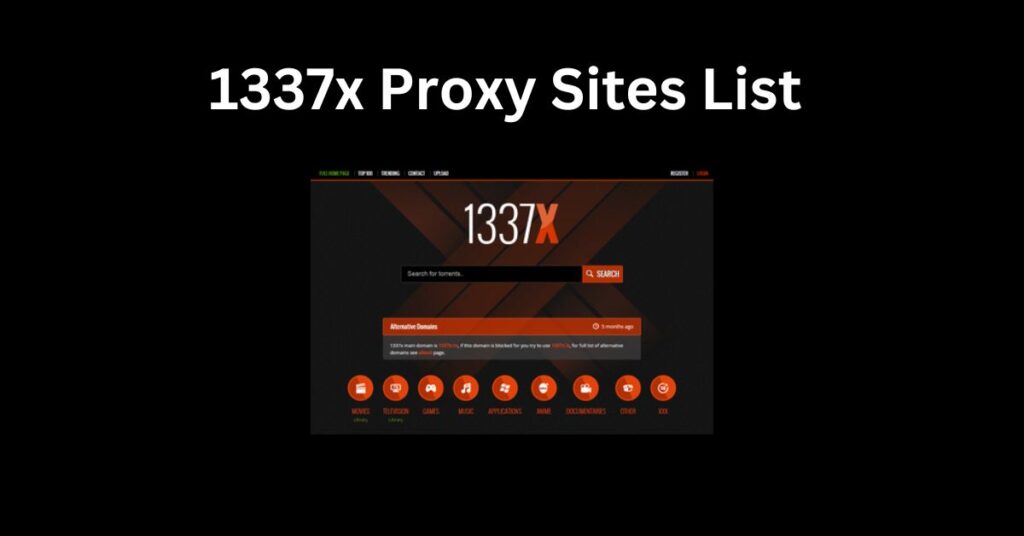 1337x Proxy Sites List Unblock 1337x.to Mirror Sites