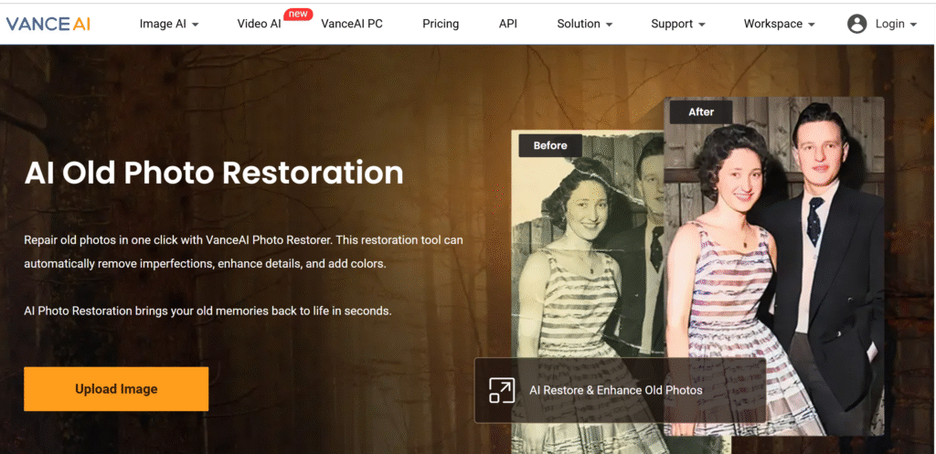 VanceAI Photo Restorer