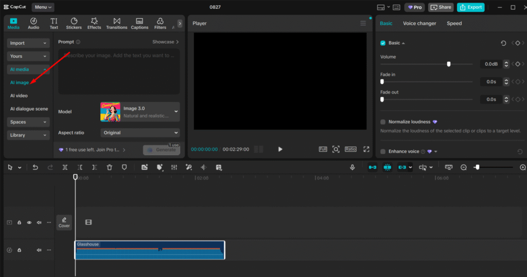 CapCut AI Image Generator