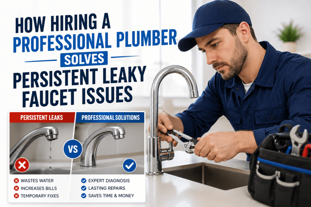 How Hiring a Professional Plumber Solves Persistent Leaky Faucet Issues