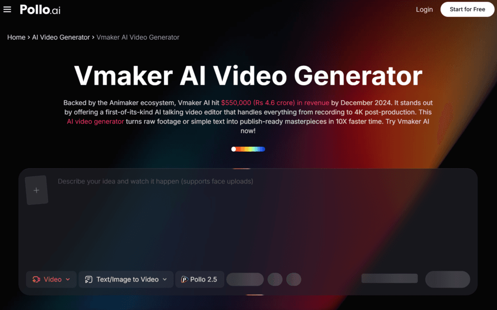 maker Ai video generator
