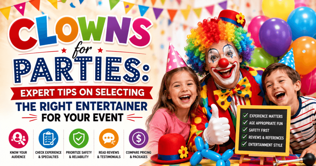 Clowns for Parties Expert Tips on Selecting the Right Entertainer for Your Event