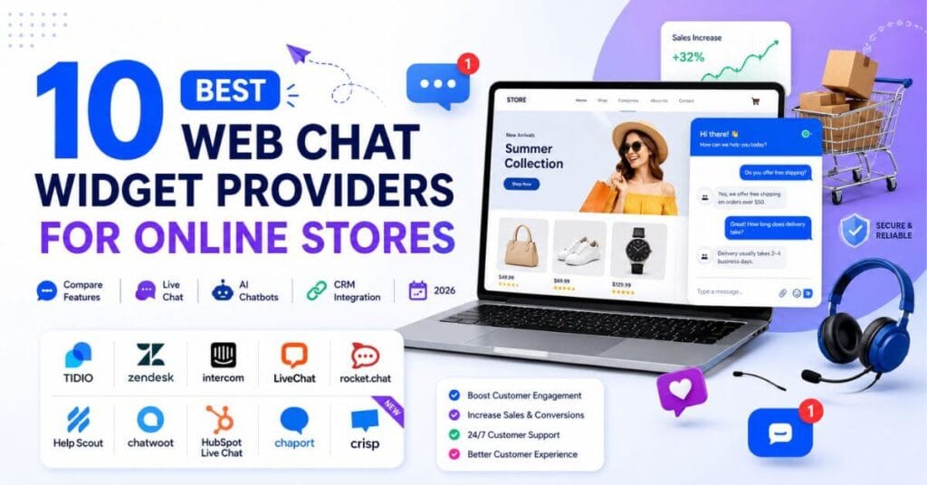 10 Best Web Chat Widget Providers for Online Stores