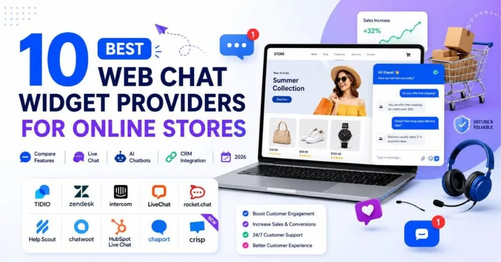 10 Best Web Chat Widget Providers for Online Stores