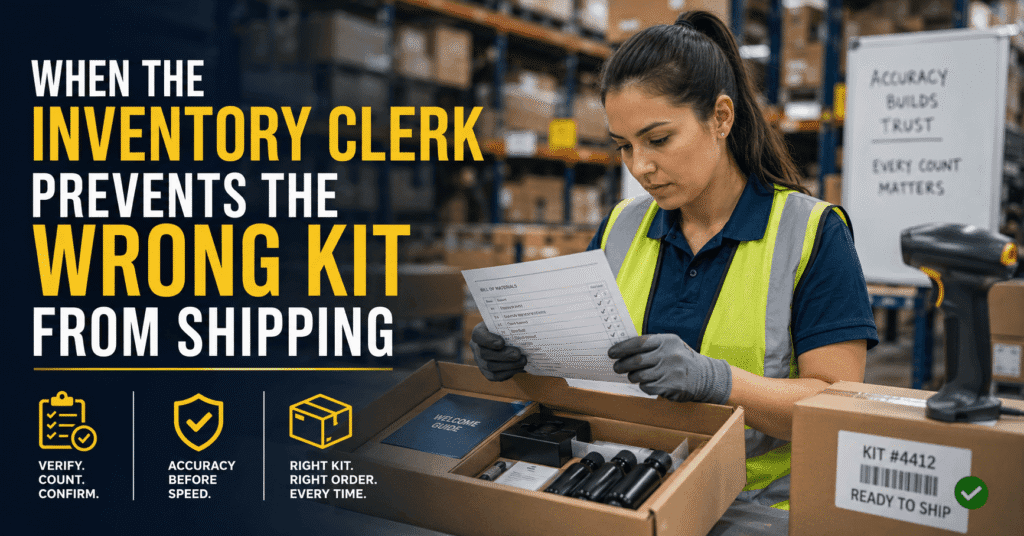 When the Inventory Clerk Prevents the Wrong Kit From Shipping