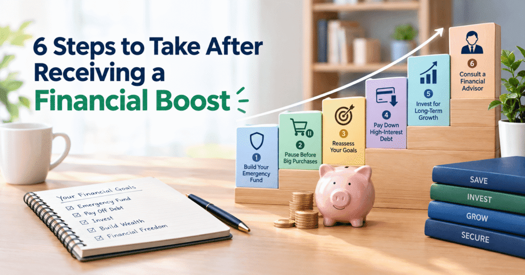 6 Steps to Take After Receiving a Financial Boost