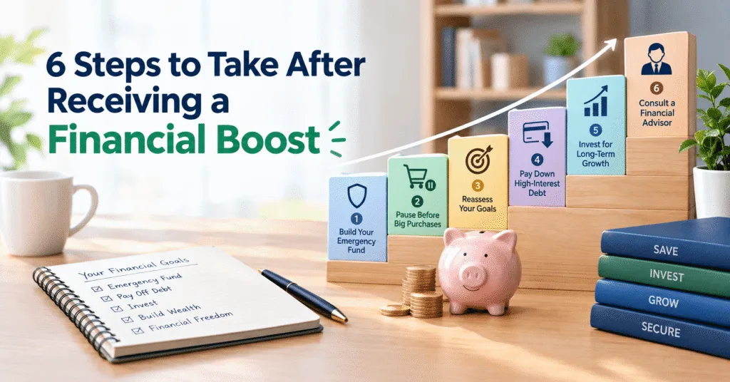 6 Steps to Take After Receiving a Financial Boost