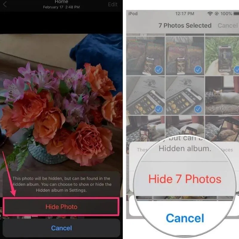 hide photos in iphone
