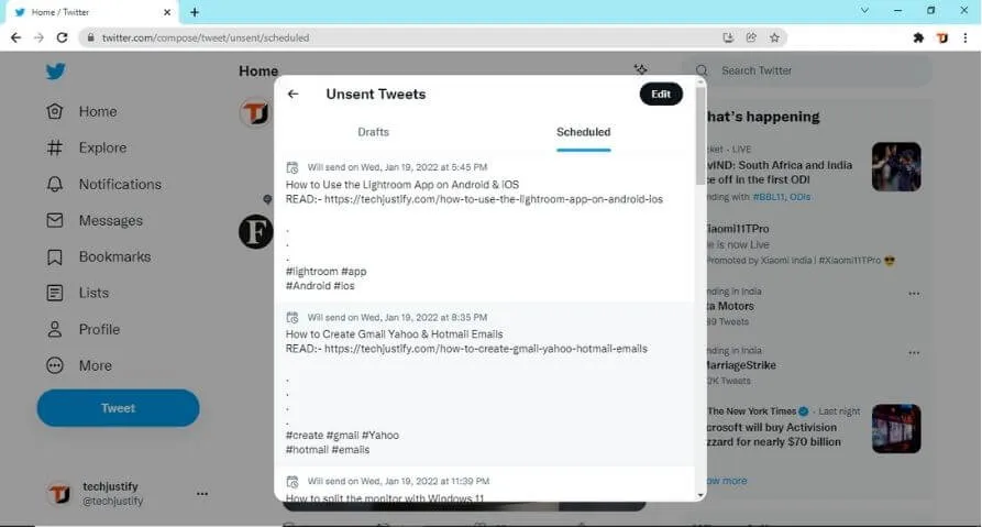 How to Set a Twitter Posting Scheduled Tweet [2022]