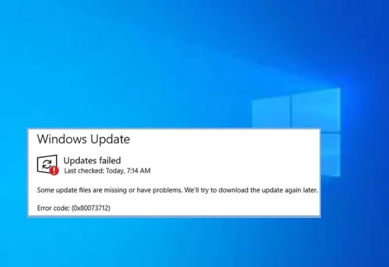 How to Fix Windows Update Error 0x80073712
