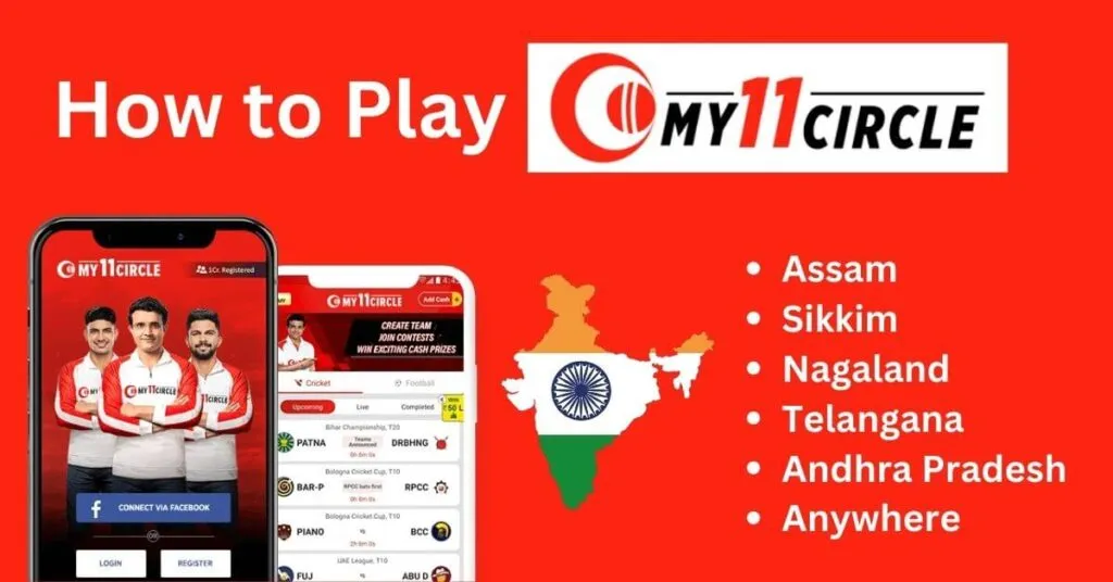 how to play my11circle in banned states of India