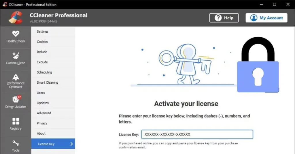 Free CCleaner Pro License Key